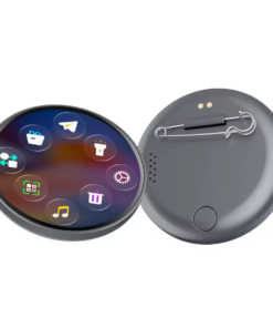 Ultra-thin 12mm Technology Smart Digital Display Electronic Badge Anime Peripheral Pendant Trendy Badge Brooch Medal Plastic