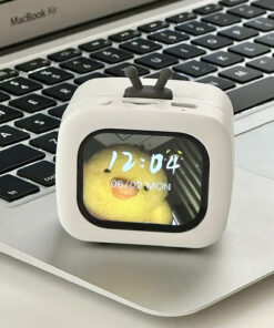 Electronic Pet Lyrics Display Bluetooth Speaker Alarm Clock Card Insert Portable High Quality Sound Boy's Gift